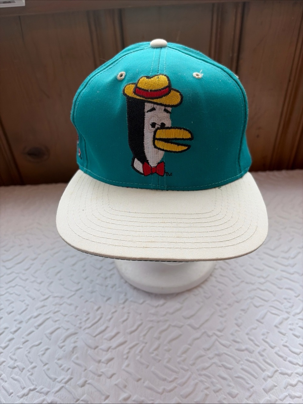 Vintage 1993 Tennessee Tuxedo SnapBack Hat Vintage Teal